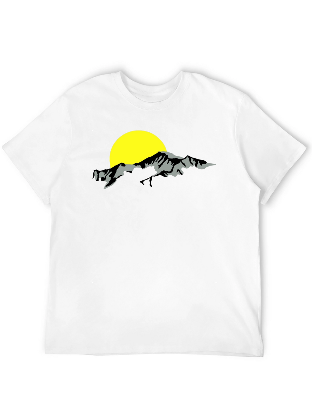 Mountain & Sun Graphic Black T-Shirt