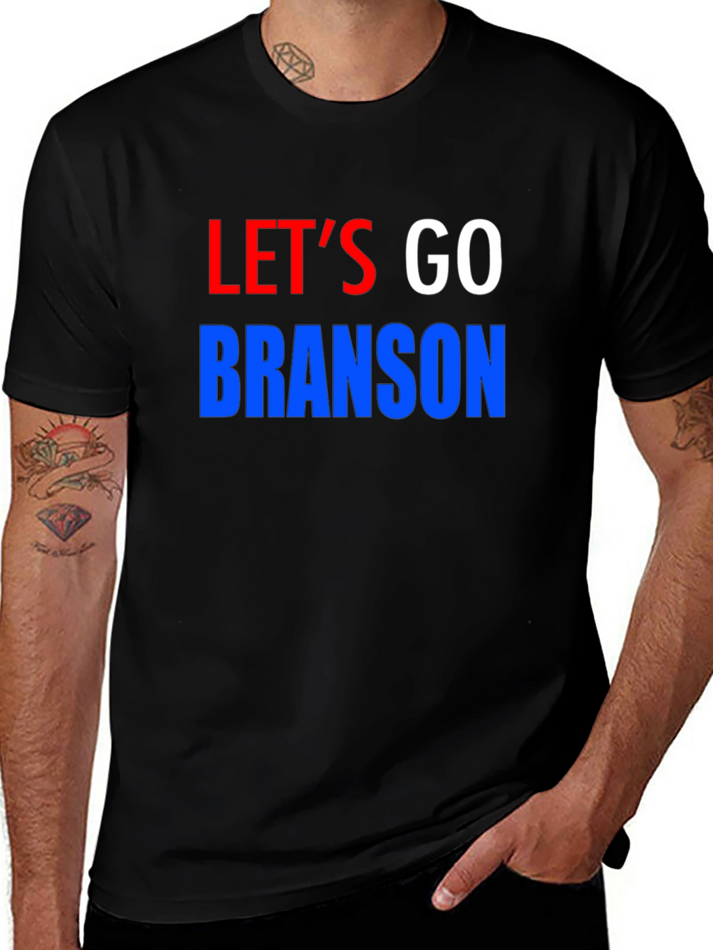 Lets Go Branson T-Shirt - Patriotic Design