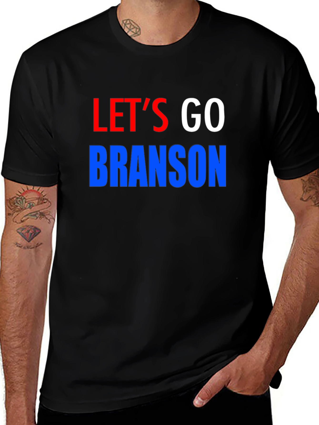 Lets Go Branson T-Shirt - Patriotic Design