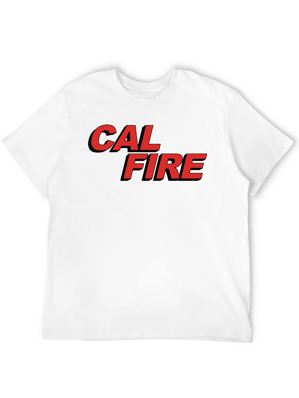 Cal Fire Graphic Tee - Bold Red Design
