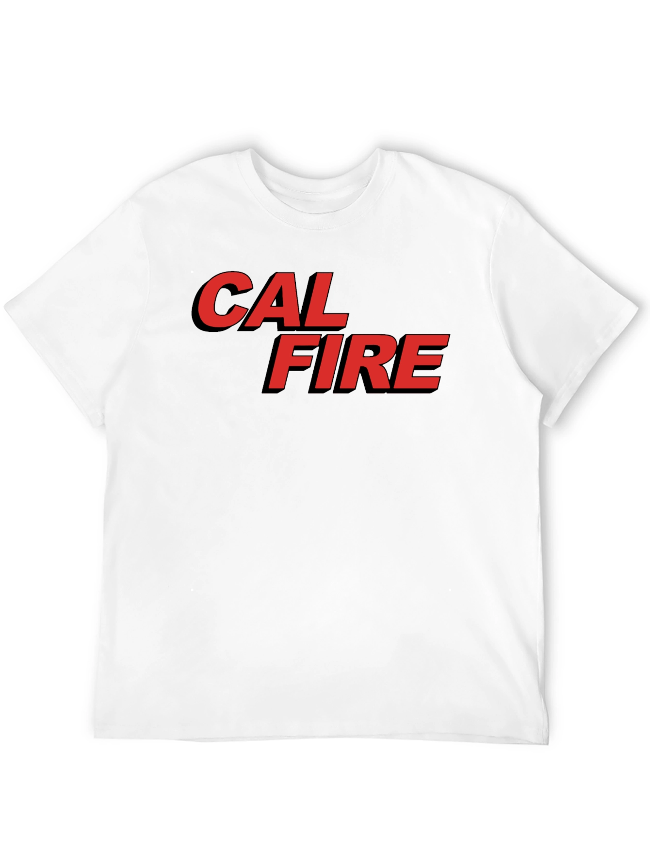 Cal Fire Graphic Tee - Bold Red Design