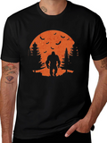 Bigfoot Halloween T-Shirt - Spooky Sasquatch Design