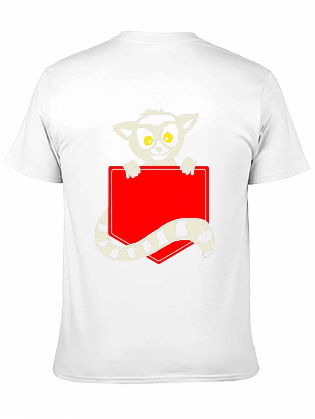 Lemur Graphic Print Black T-Shirt