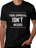 I AM WHO I AM Slogan Graphic Black T-Shirt