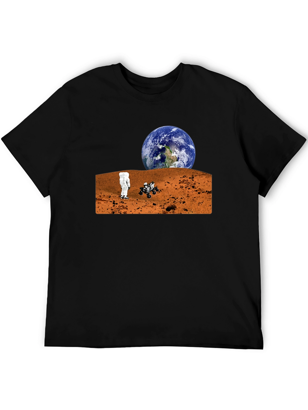 Mars Exploration T-Shirt - Earthrise Design