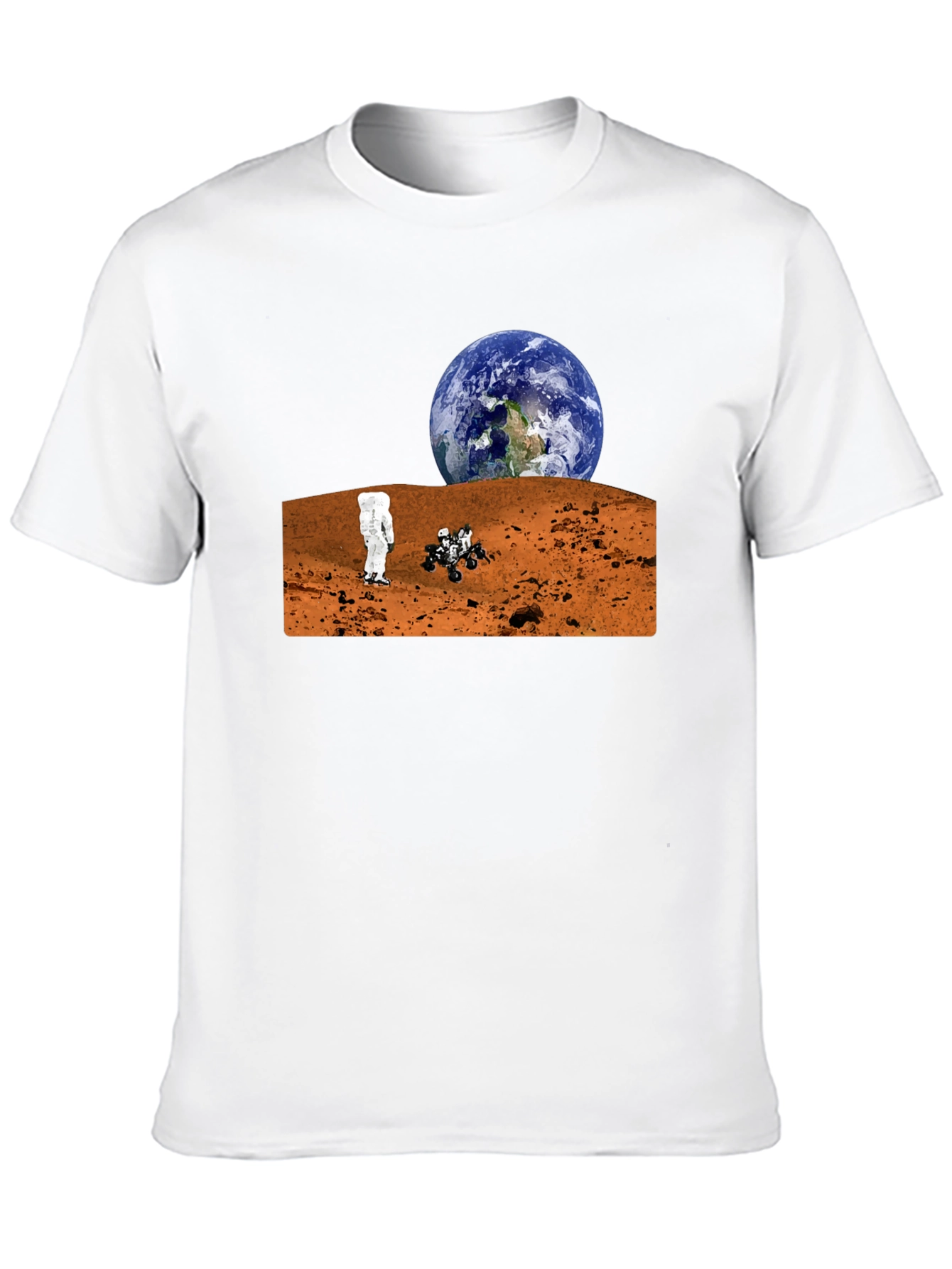 Mars Exploration T-Shirt - Earthrise Design