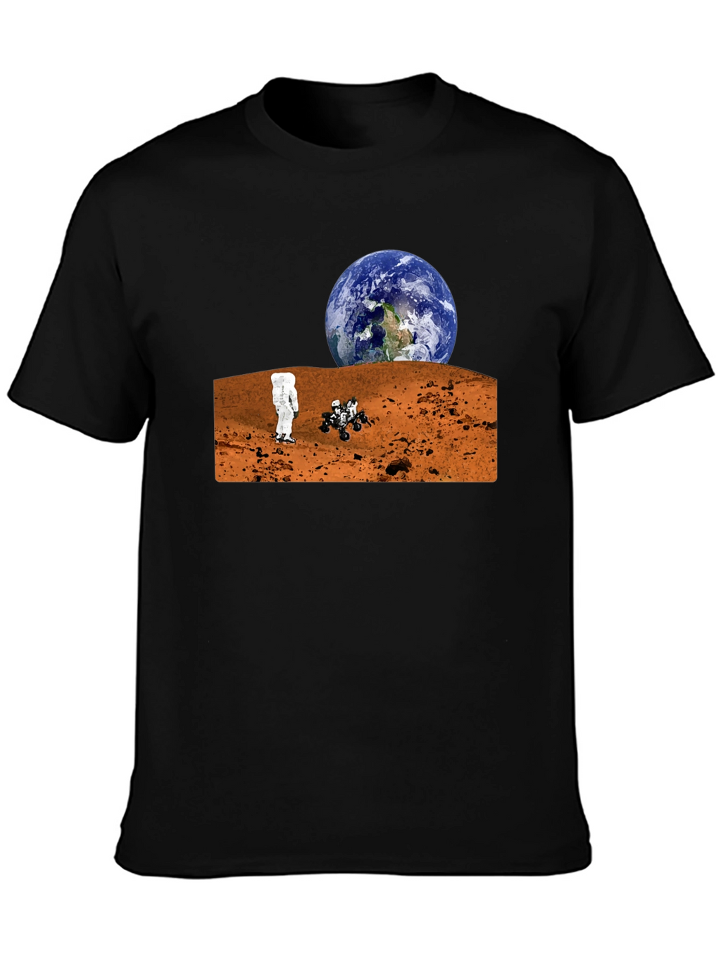 Mars Exploration T-Shirt - Earthrise Design