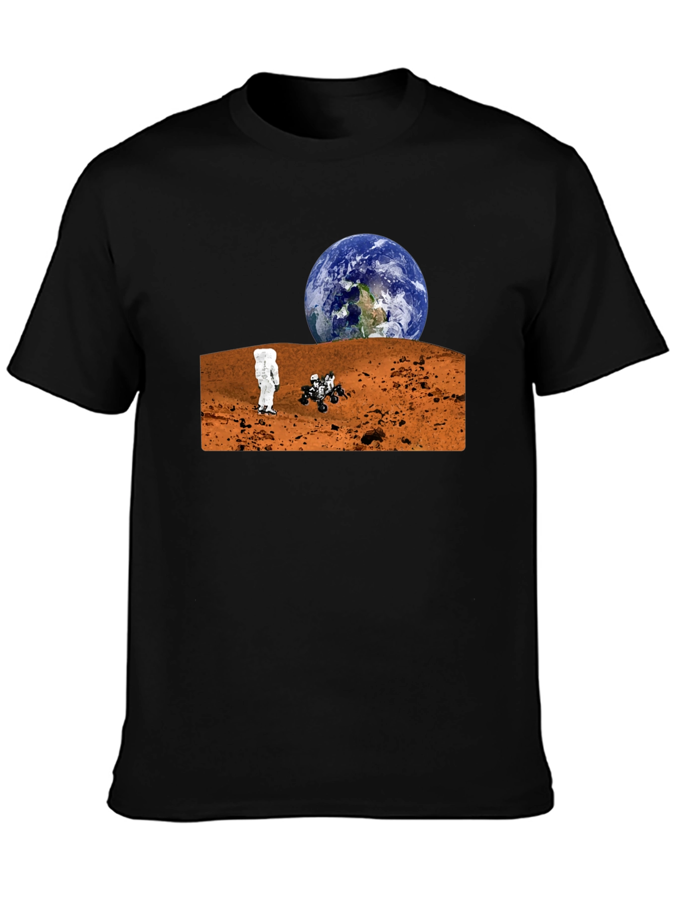 Mars Exploration T-Shirt - Earthrise Design