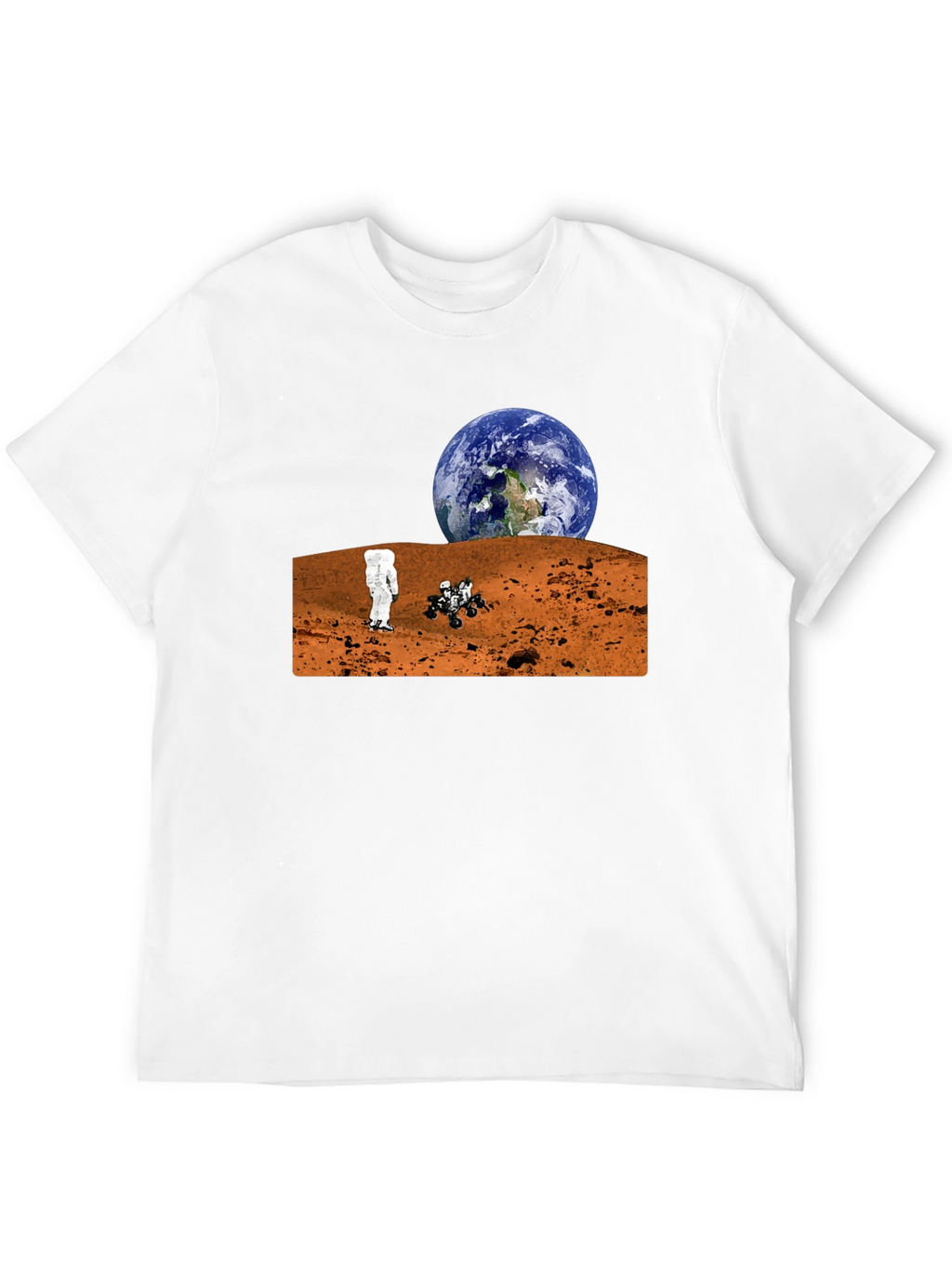 Mars Exploration T-Shirt - Earthrise Design