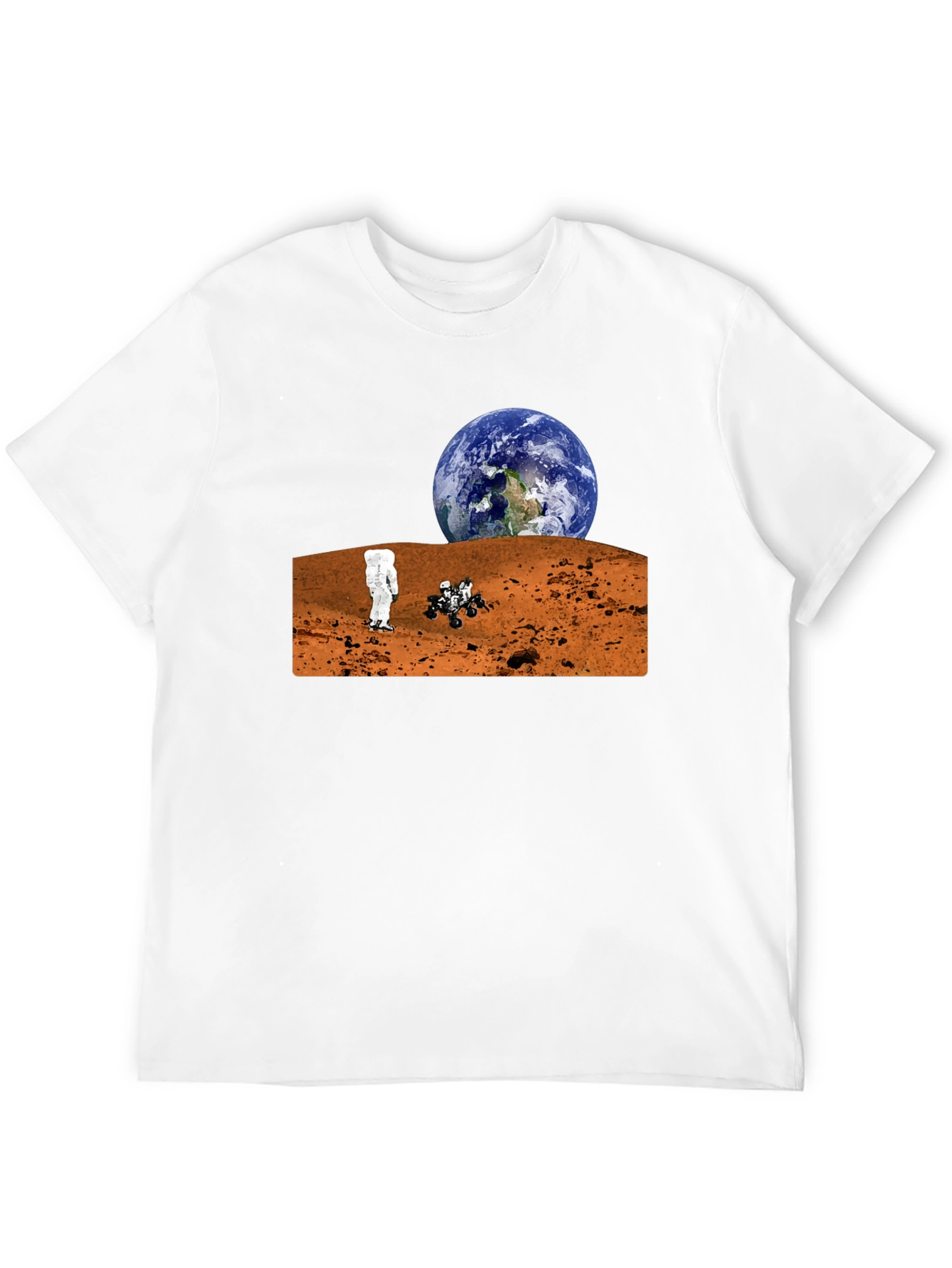 Mars Exploration T-Shirt - Earthrise Design