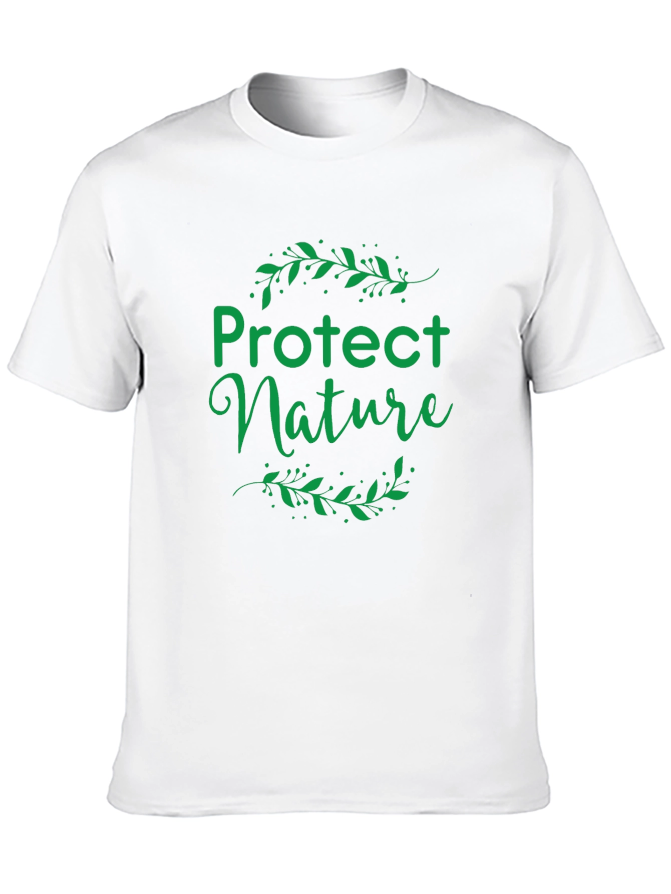 Protect Nature Graphic Tee - Eco-Friendly Black T-Shirt