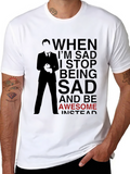 Awesome Instead T-Shirt - Black Graphic Tee