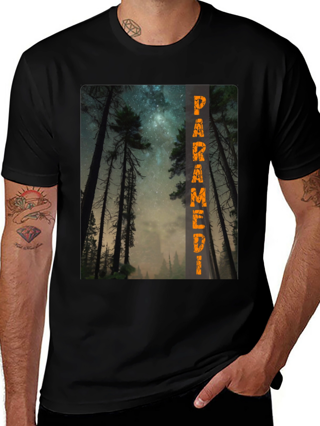 Paramedic Galaxy Forest T-Shirt