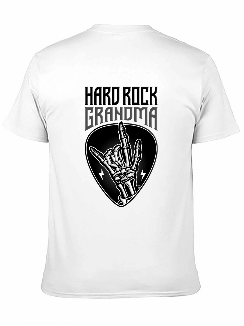 Hard Rock Grandma T-Shirt - Rocker Skeleton Hand Tee