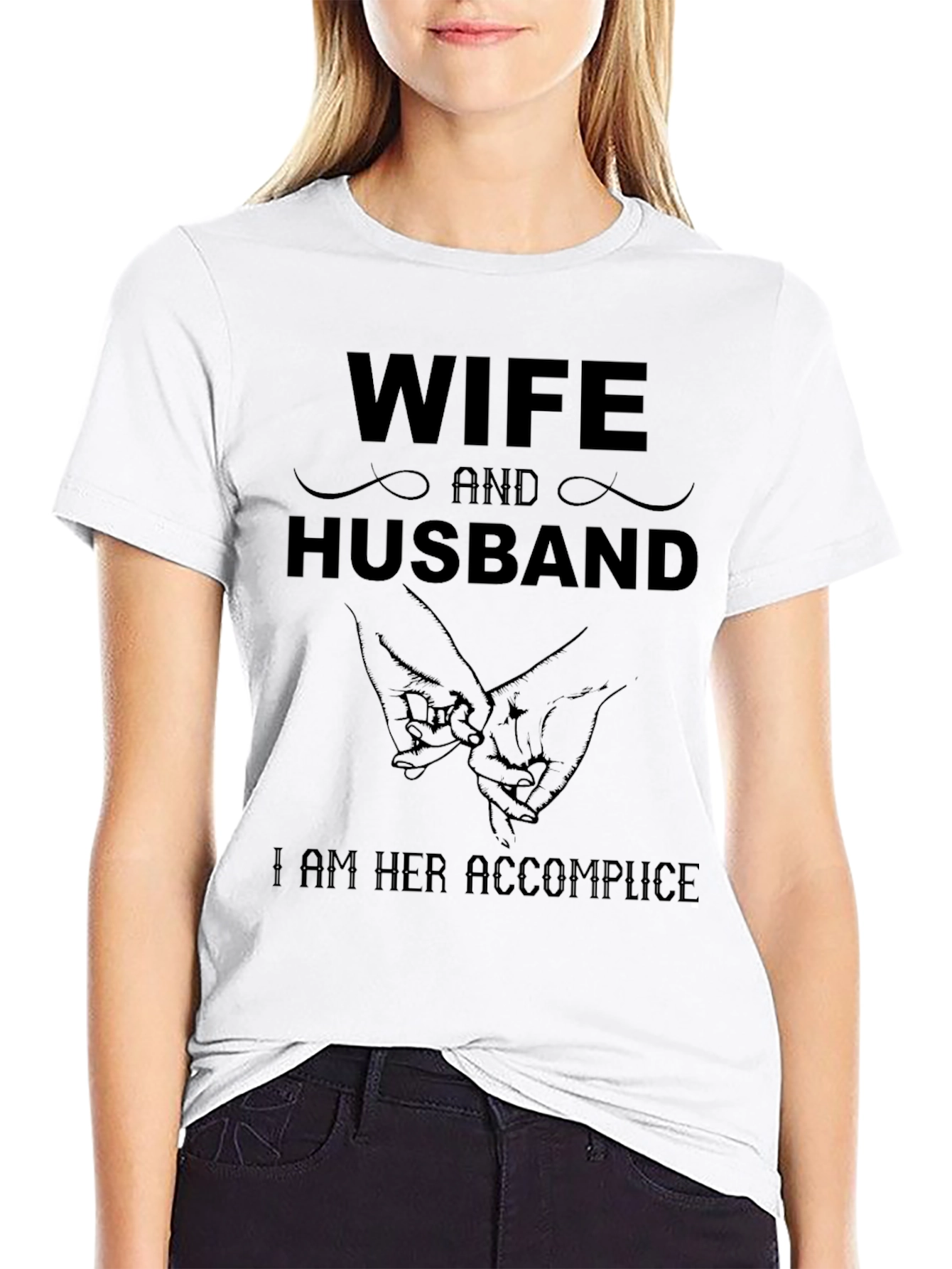 Wife and Husband Matching Tee: I am Her Accomplice