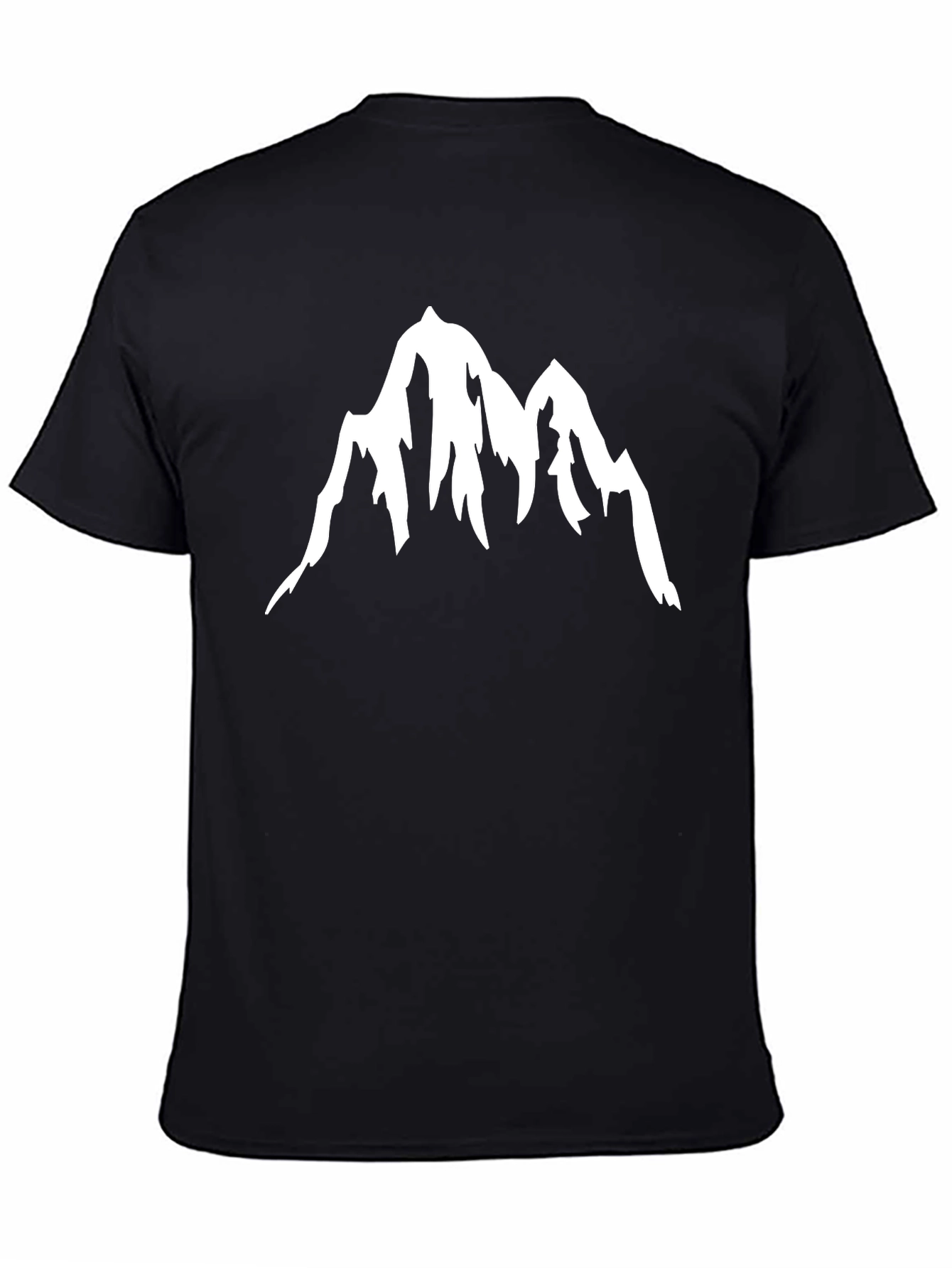 Mountain Peak Graphic Tee - Black Casual Shirt