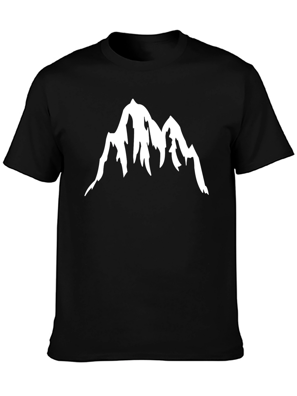 Mountain Peak Graphic Tee - Black Casual Shirt