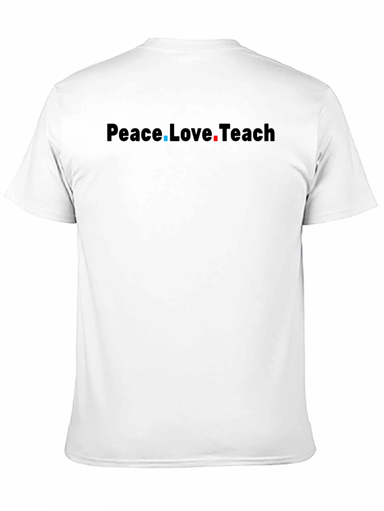 Peace Love Teach Black T-Shirt