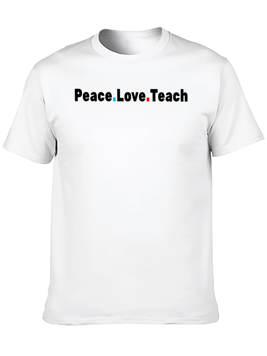 Peace Love Teach Black T-Shirt