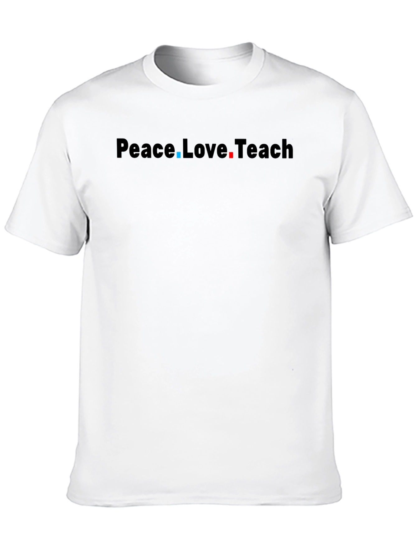 Peace Love Teach Black T-Shirt