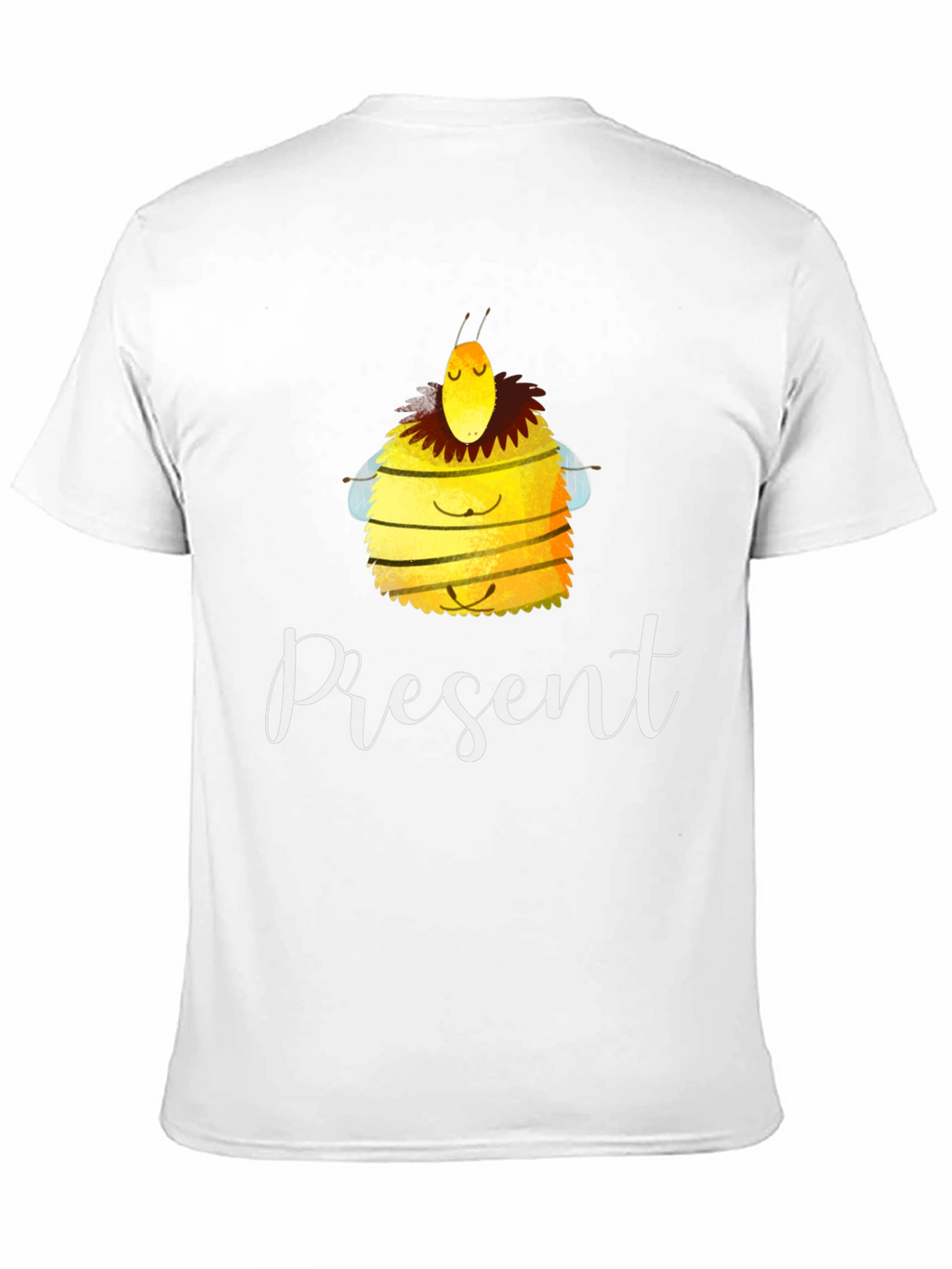 Present Bee Graphic T-Shirt - Black