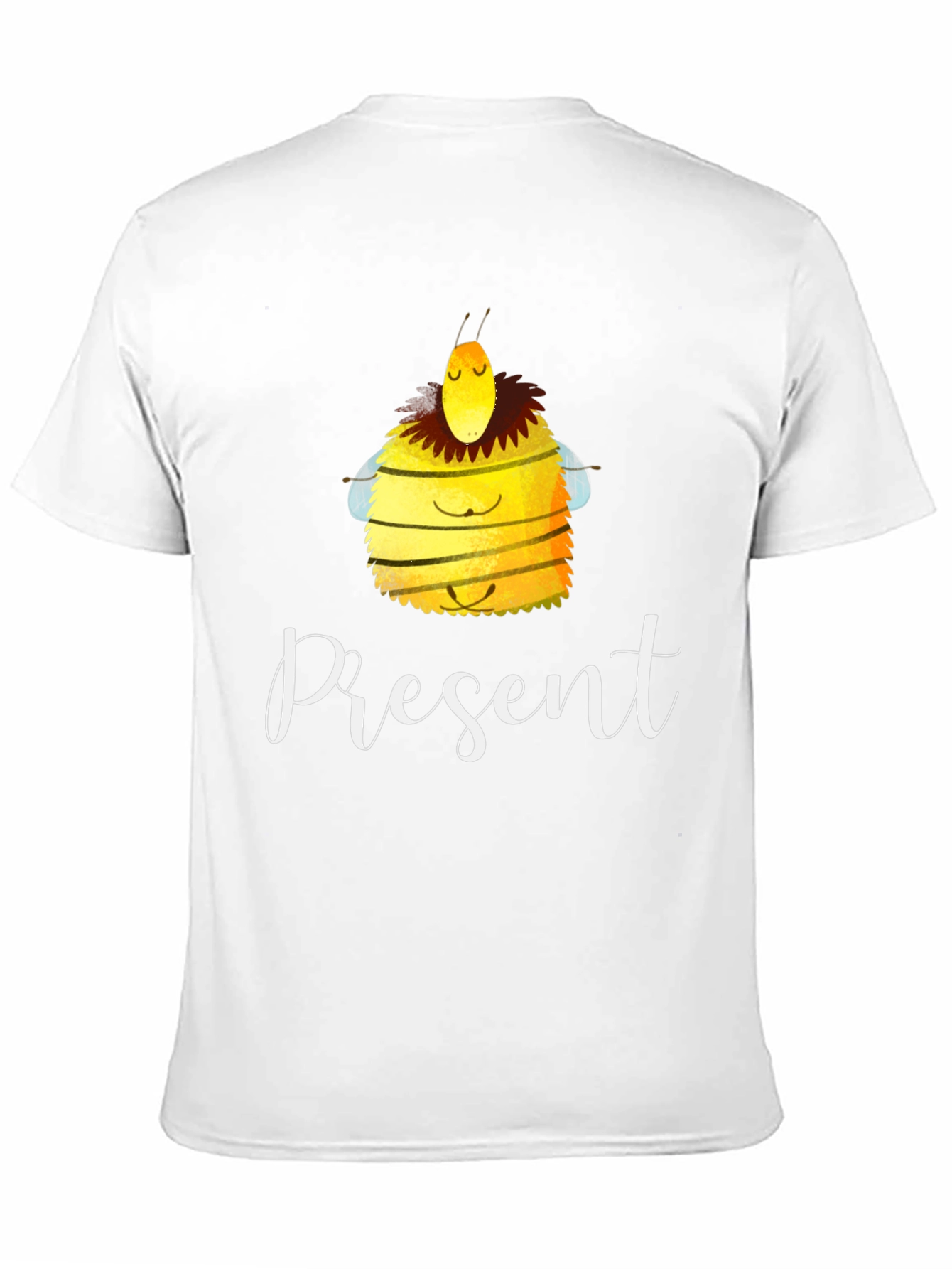 Present Bee Graphic T-Shirt - Black
