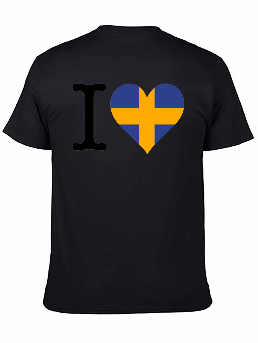 I Love Sweden T-Shirt - Swedish Flag Heart Tee
