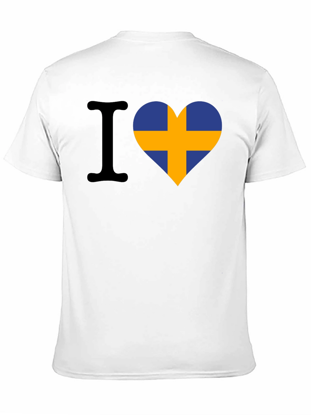 I Love Sweden T-Shirt - Swedish Flag Heart Tee