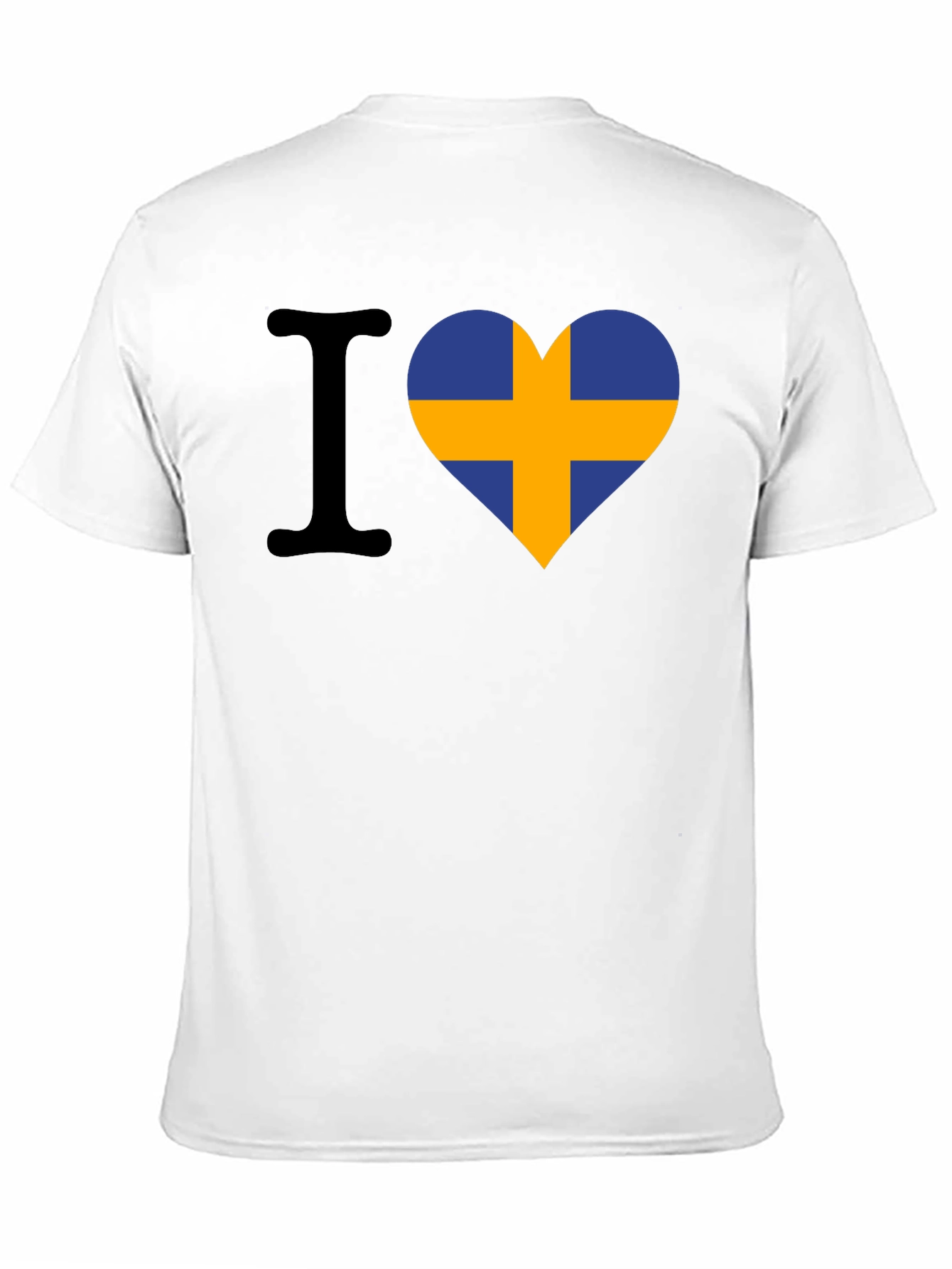 I Love Sweden T-Shirt - Swedish Flag Heart Tee