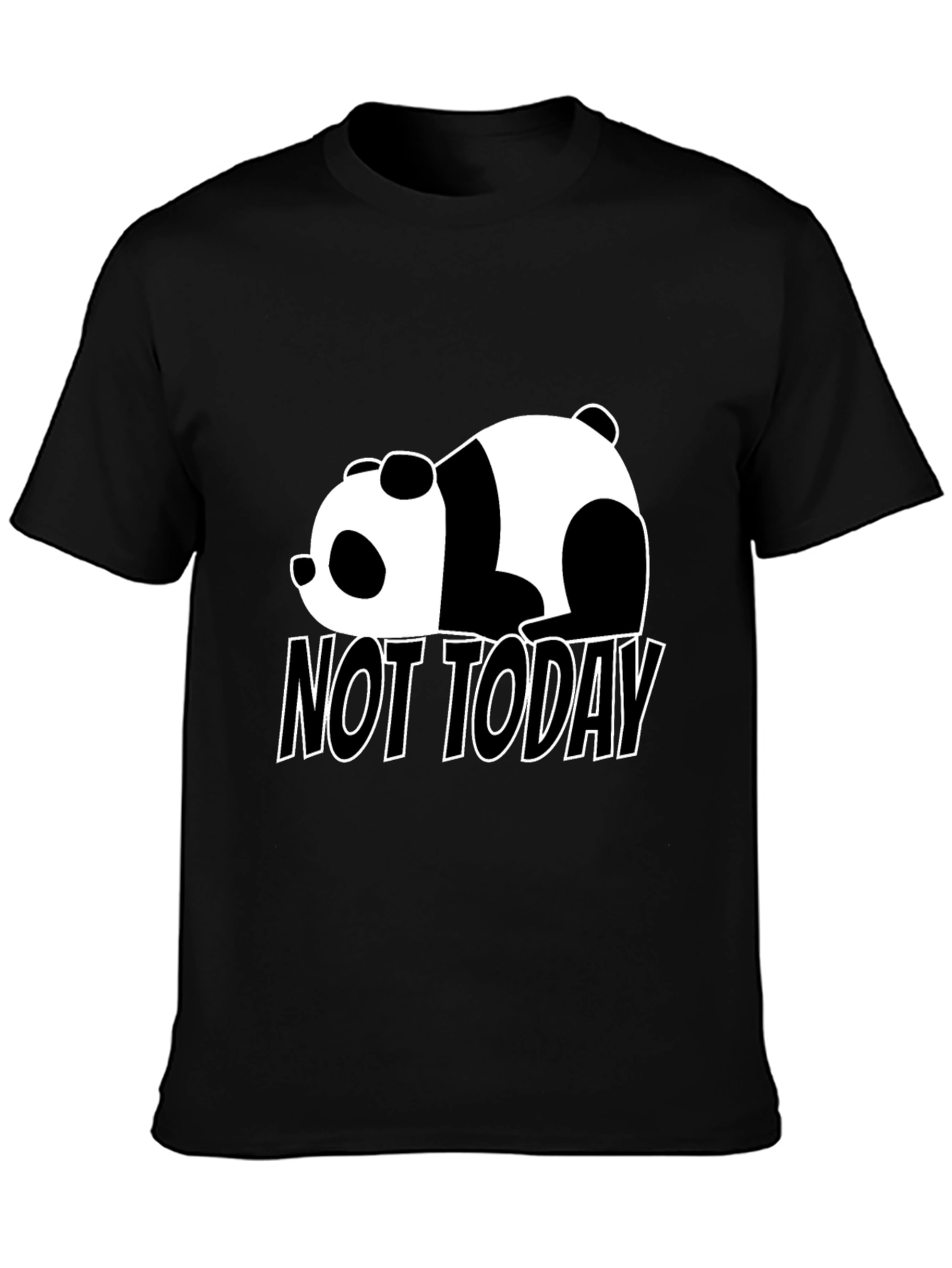 Lazy Panda Not Today Graphic Tee - Soft Cotton Comfort