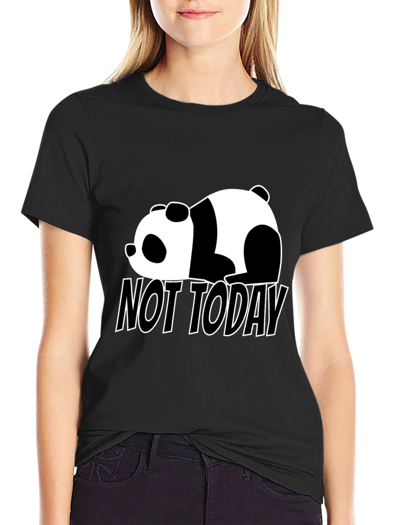 Lazy Panda Not Today Graphic Tee - Soft Cotton Comfort