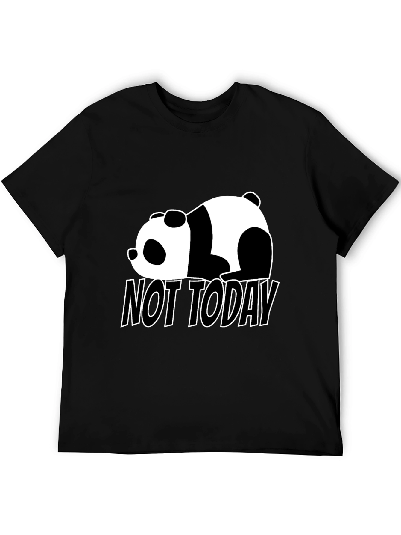 Lazy Panda Not Today Graphic Tee - Soft Cotton Comfort