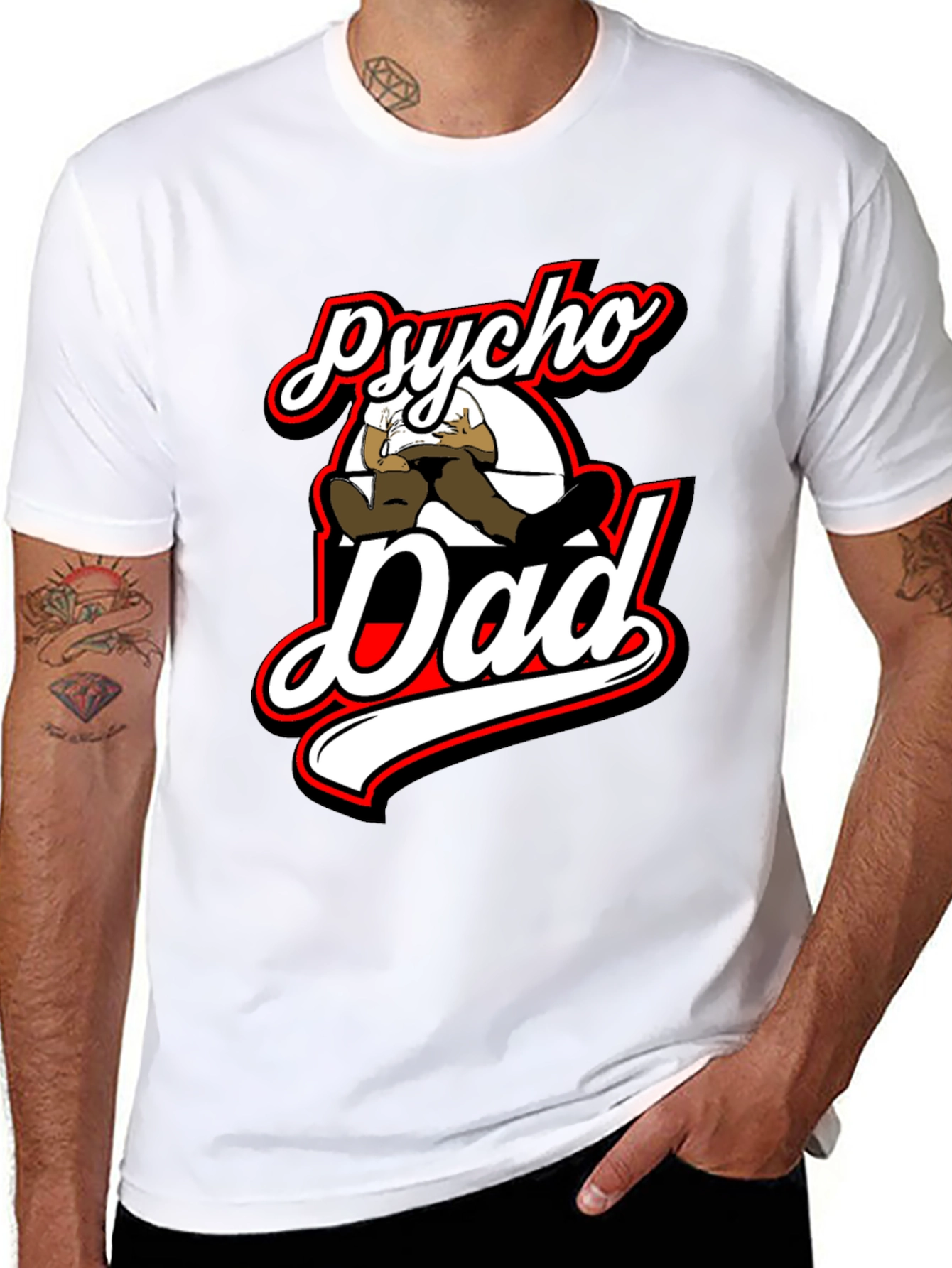 Psycho Dad Graphic T-Shirt