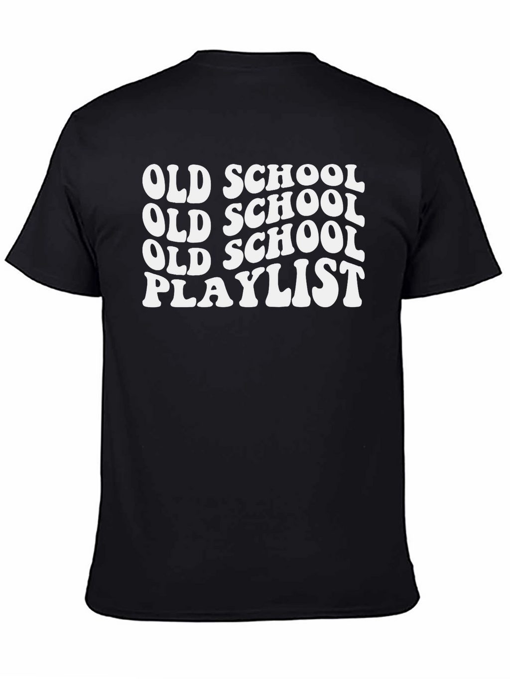 Old School Playlist Black T-Shirt