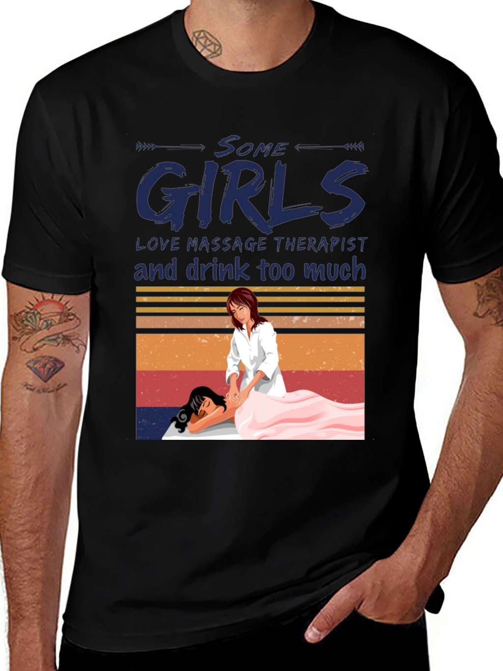 Massage Therapist T-Shirt - Some Girls Love Massage