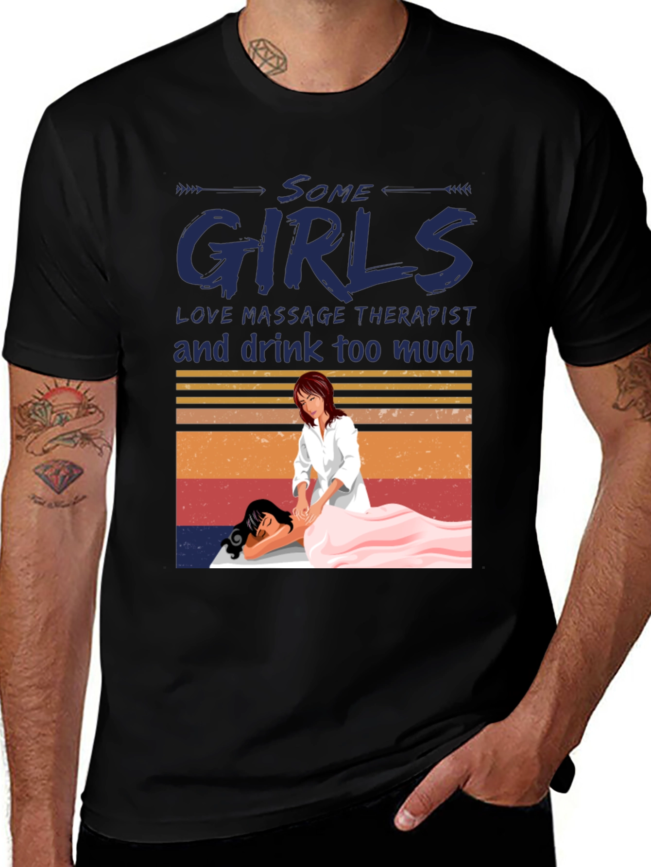 Massage Therapist T-Shirt - Some Girls Love Massage