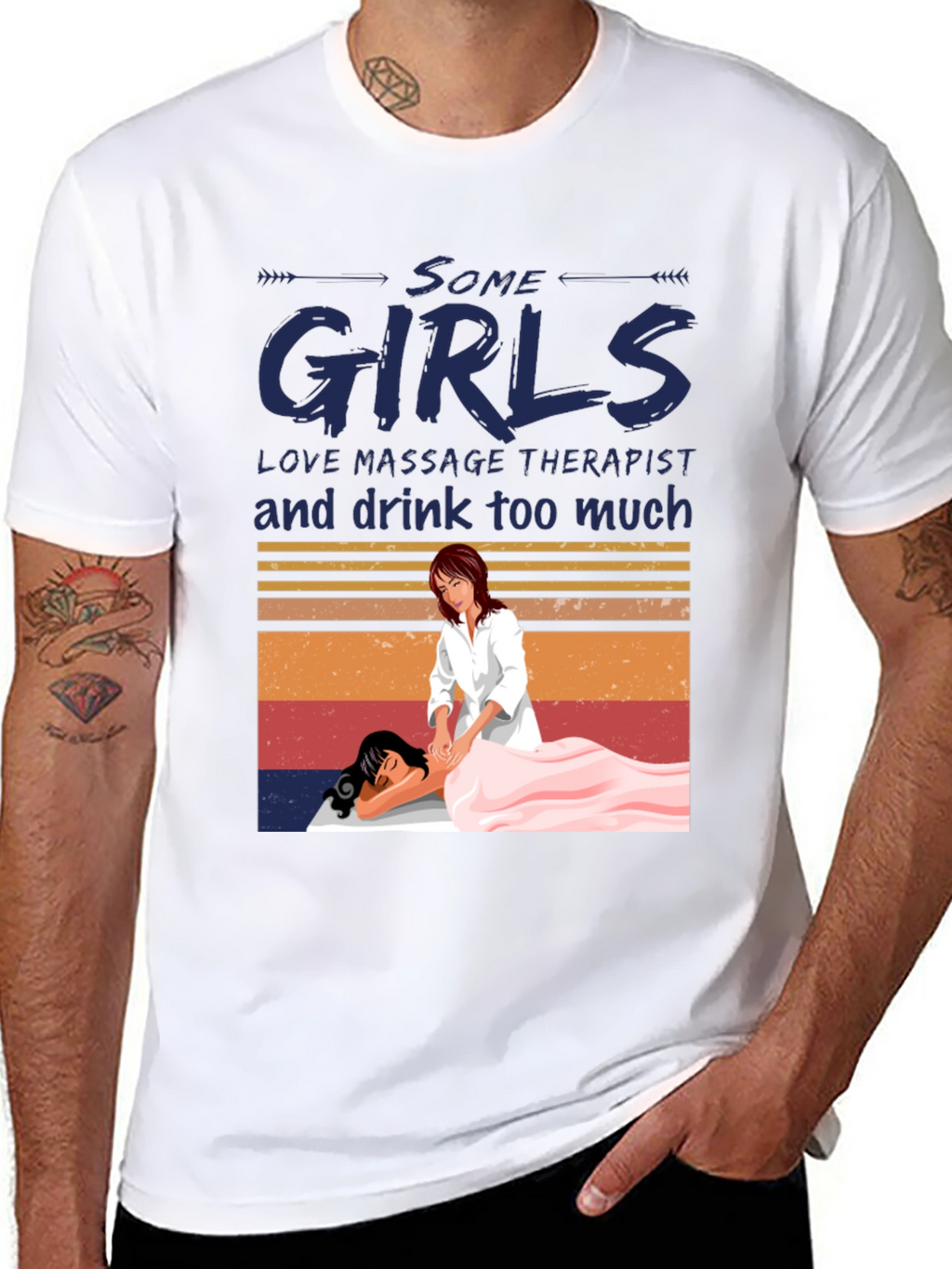 Massage Therapist T-Shirt - Some Girls Love Massage