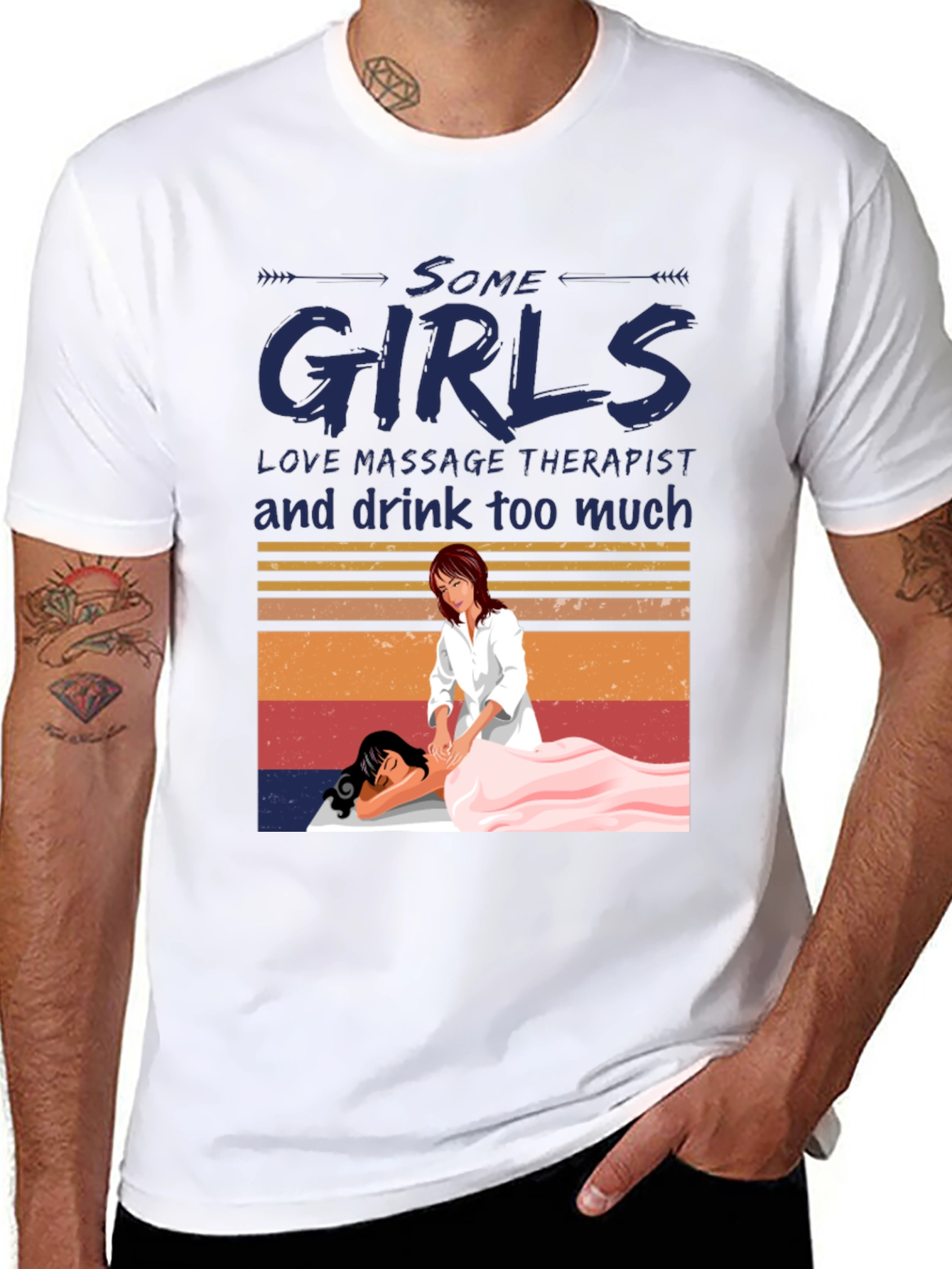 Massage Therapist T-Shirt - Some Girls Love Massage