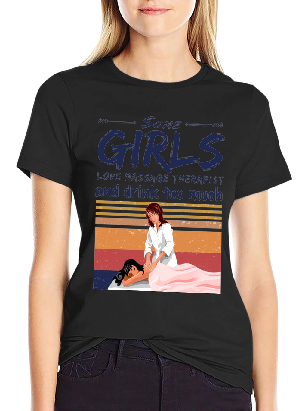Massage Therapist T-Shirt - Some Girls Love Massage