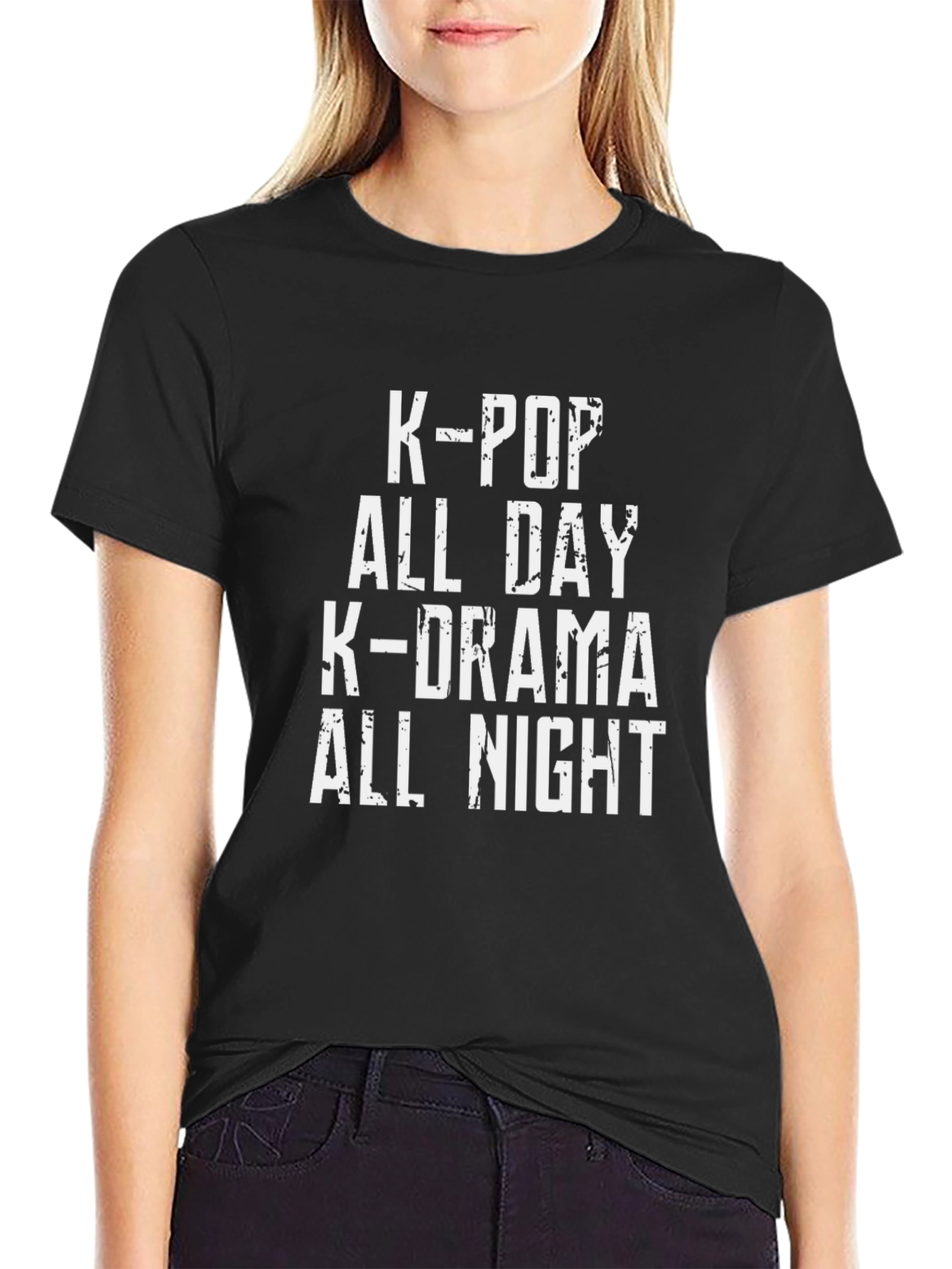 K-POP All Day K-Drama All Night T-Shirt