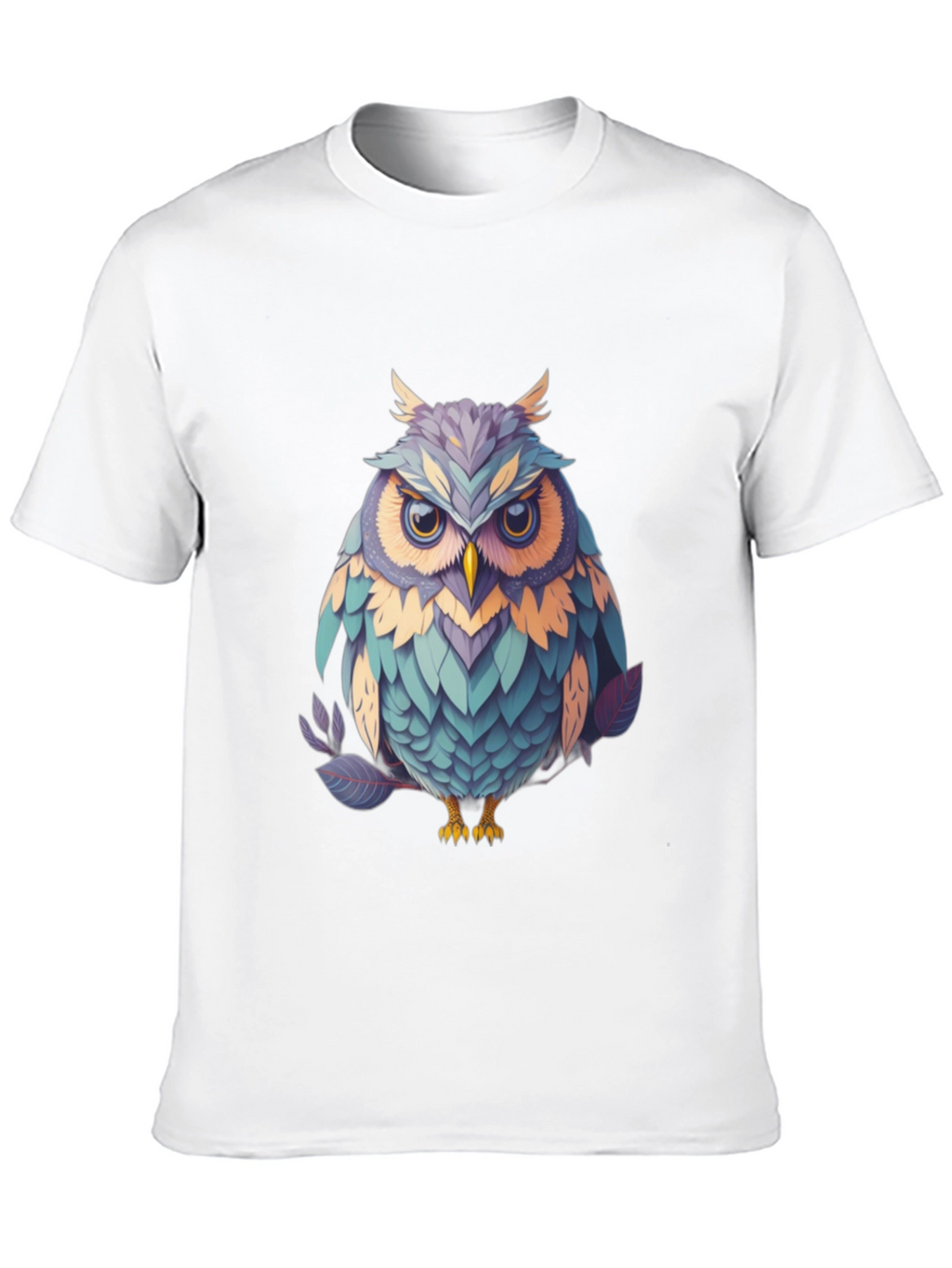 Owl Graphic Tee - Unique Bird Design