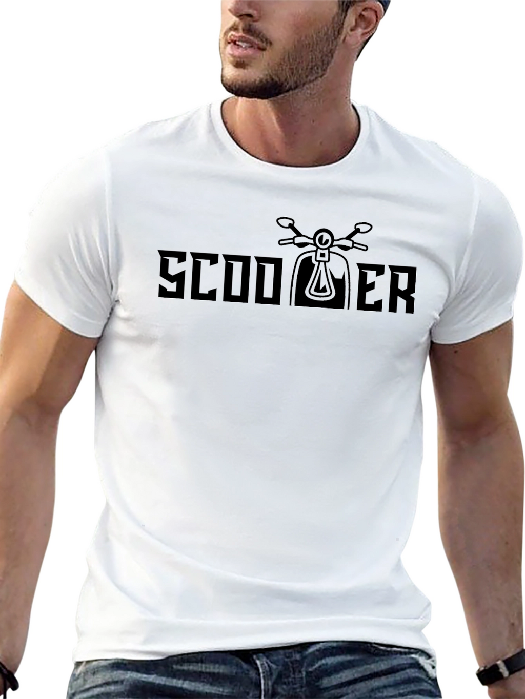 Scooter Graphic T-Shirt - Ride in Style