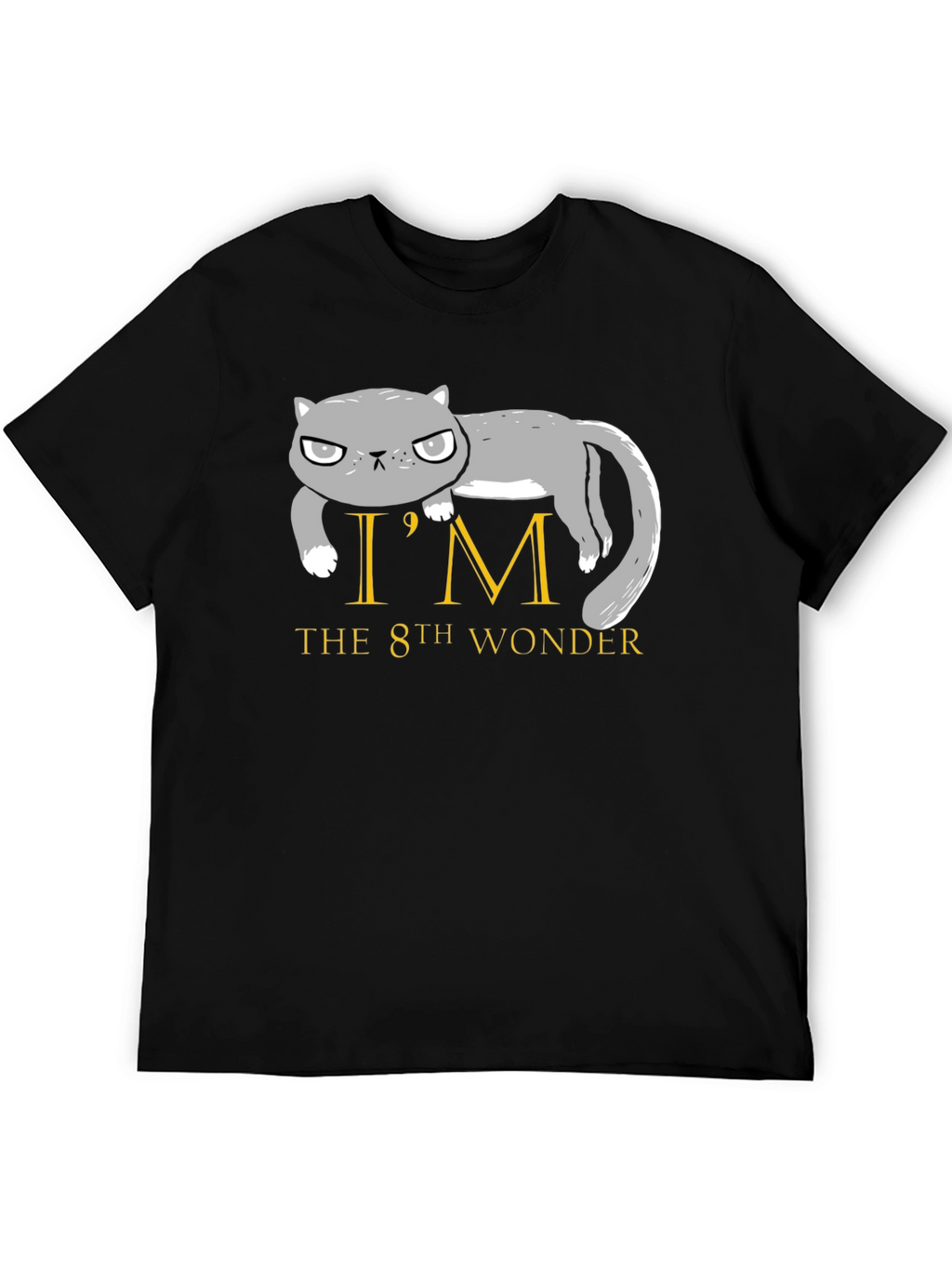 Grumpy Cat 8th Wonder Black T-Shirt
