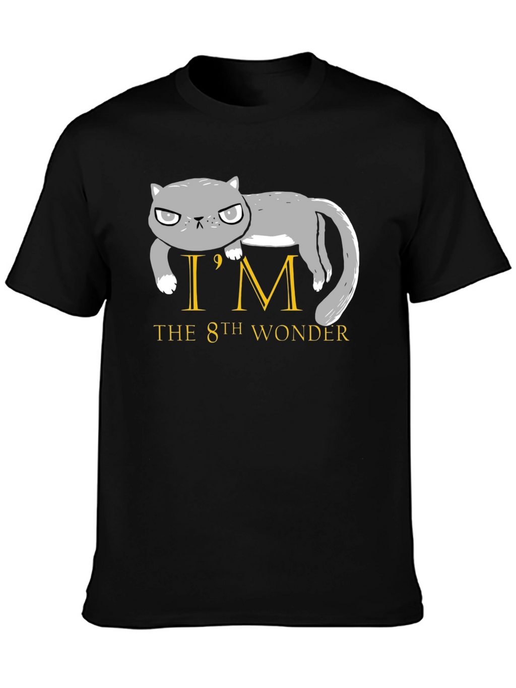 Grumpy Cat 8th Wonder Black T-Shirt