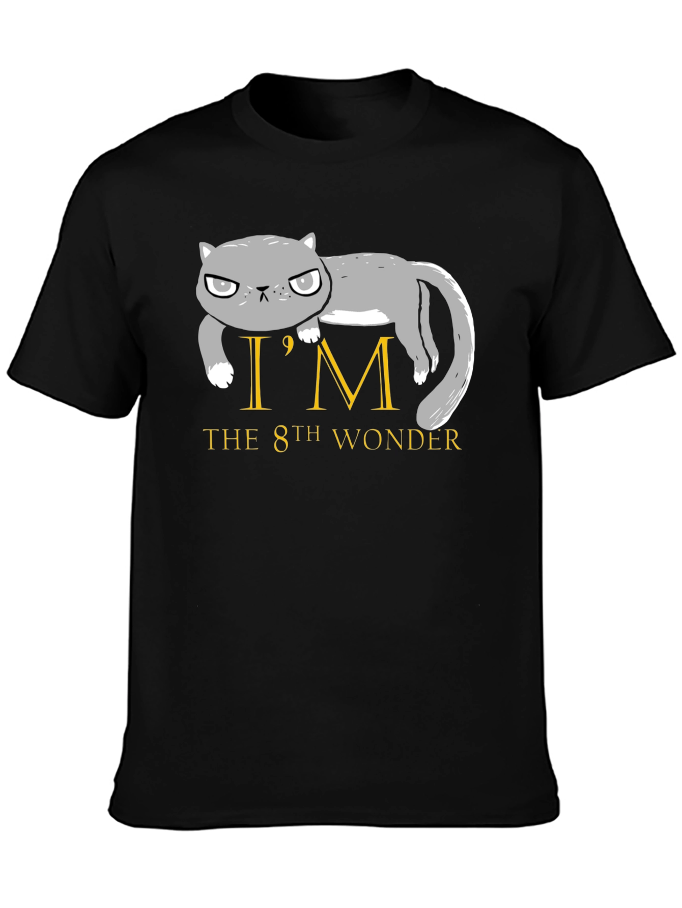 Grumpy Cat 8th Wonder Black T-Shirt