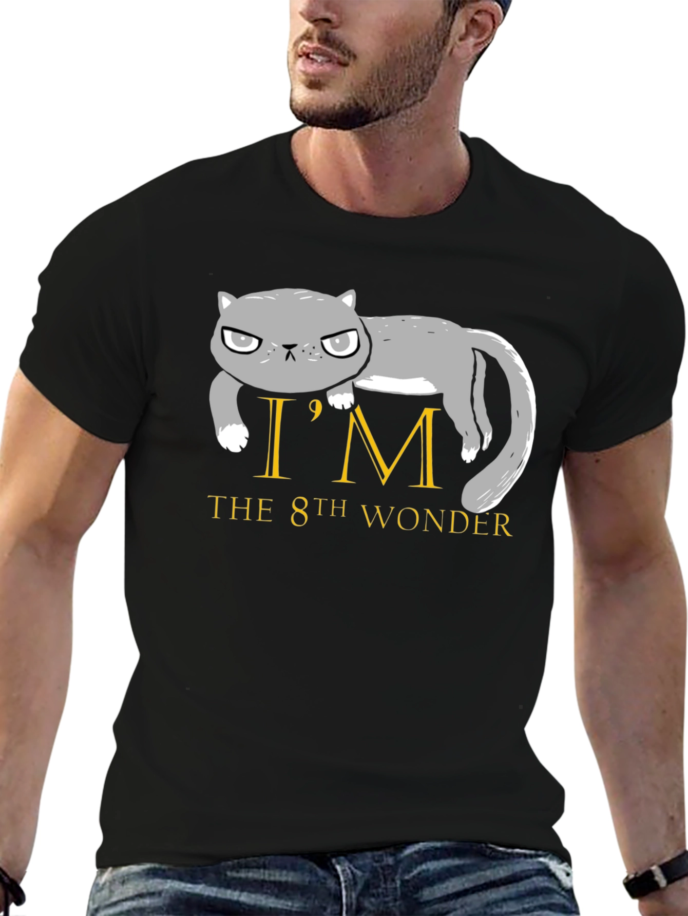 Grumpy Cat 8th Wonder Black T-Shirt