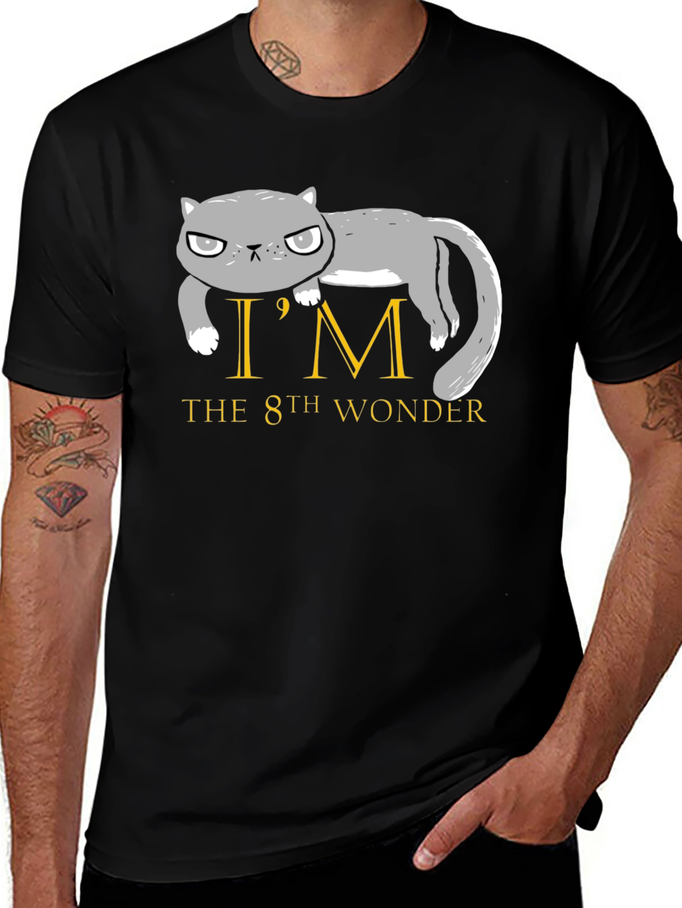Grumpy Cat 8th Wonder Black T-Shirt