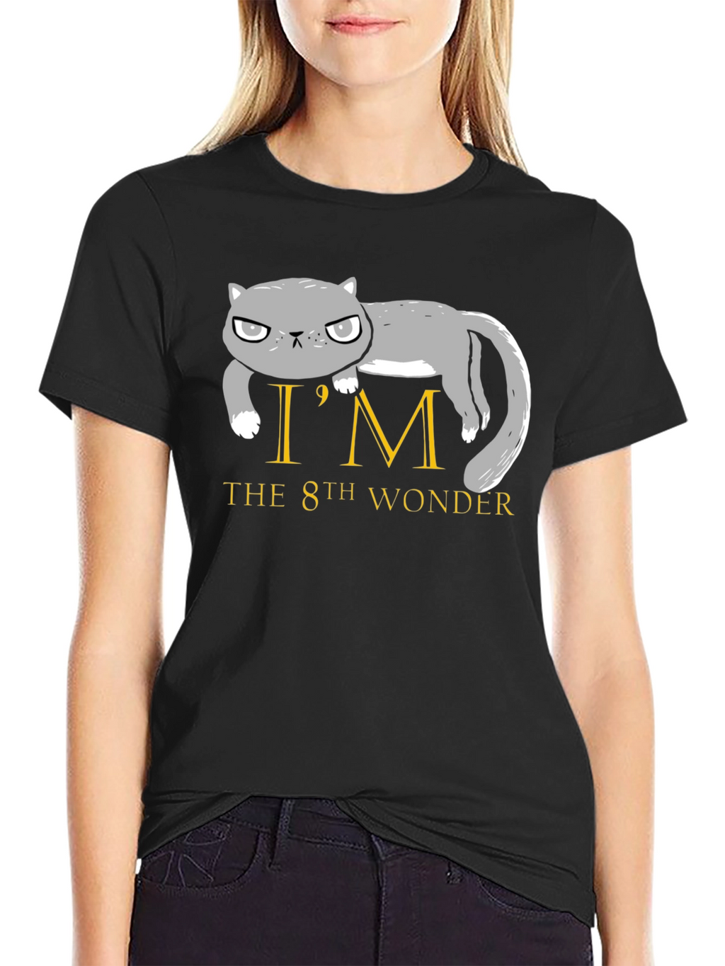 Grumpy Cat 8th Wonder Black T-Shirt