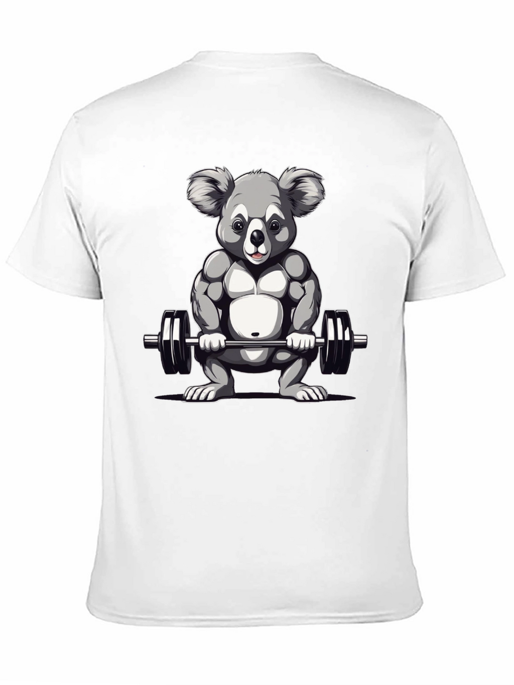 Koala Weightlifter Graphic Tee - Black