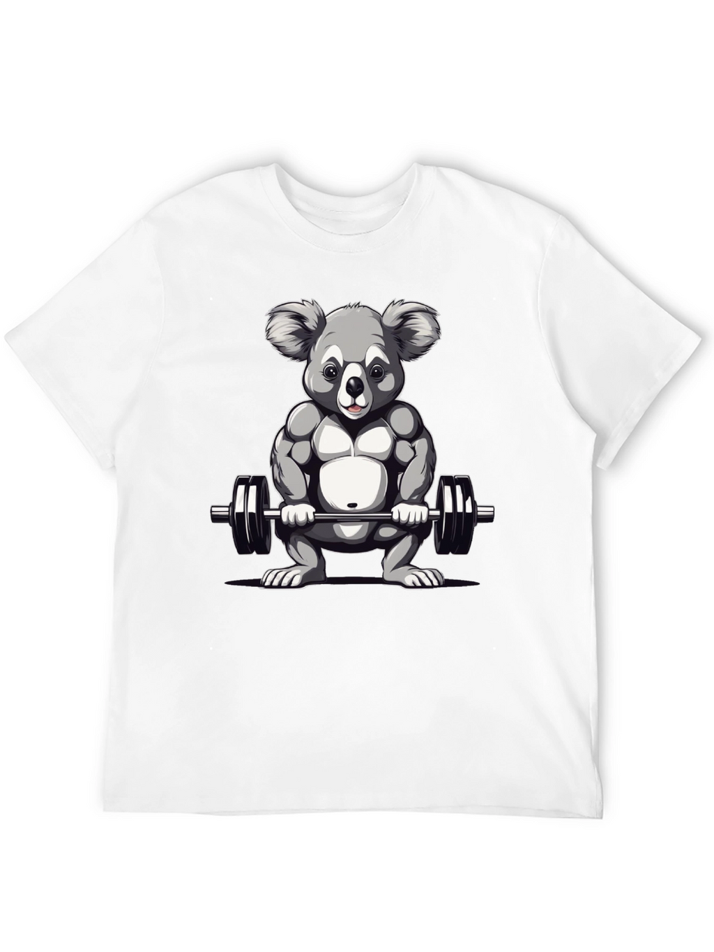 Koala Weightlifter Graphic Tee - Black